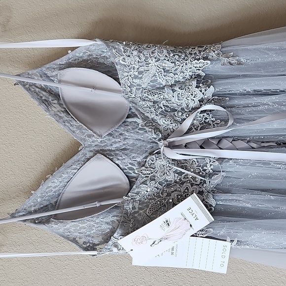 Alyce Paris Silver Formal Dress - Picture 11 of 14
